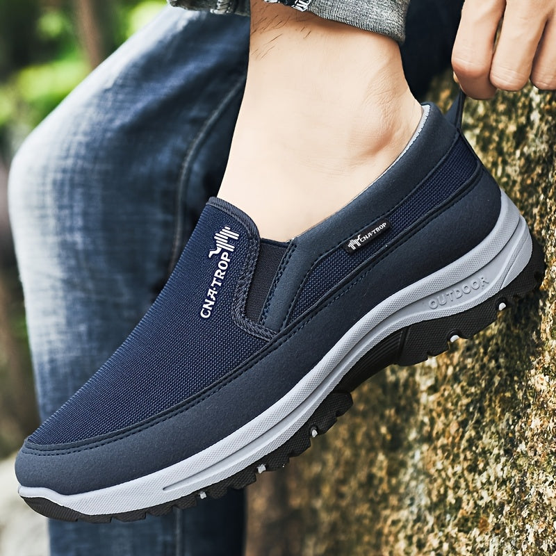 Men's Casual Walking Shoes - Lightweight Comfortable Everyday Sneakers with Cushioned Support for Walking, Travel and Daily Wear, Available in Grey, Black, Brown and Navy, Sizes US 7.5 to 12.5