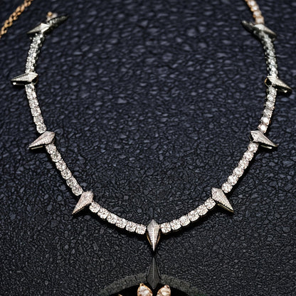 Wolf Tooth Pendant Necklace for Men Gothic Tribal Spike Chain Necklace Bold Statement Jewelry Sizes 18 20 22 Inch Gift for Him Christmas Valentine Birthday