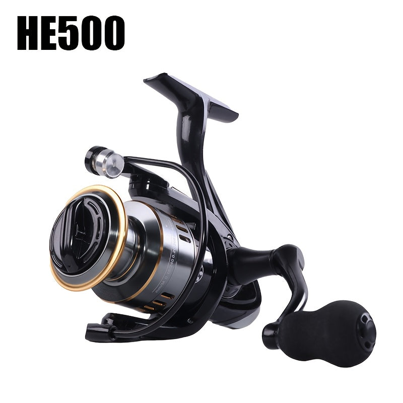 Spinning Fishing Reel HE1000-7000 Metal Spool Rocker Arm 5.2:1 Gear Ratio 22LB Max Drag Left Right Hand Interchangeable Smooth Sensitive for Freshwater Saltwater Bass Trout Carp Fishing