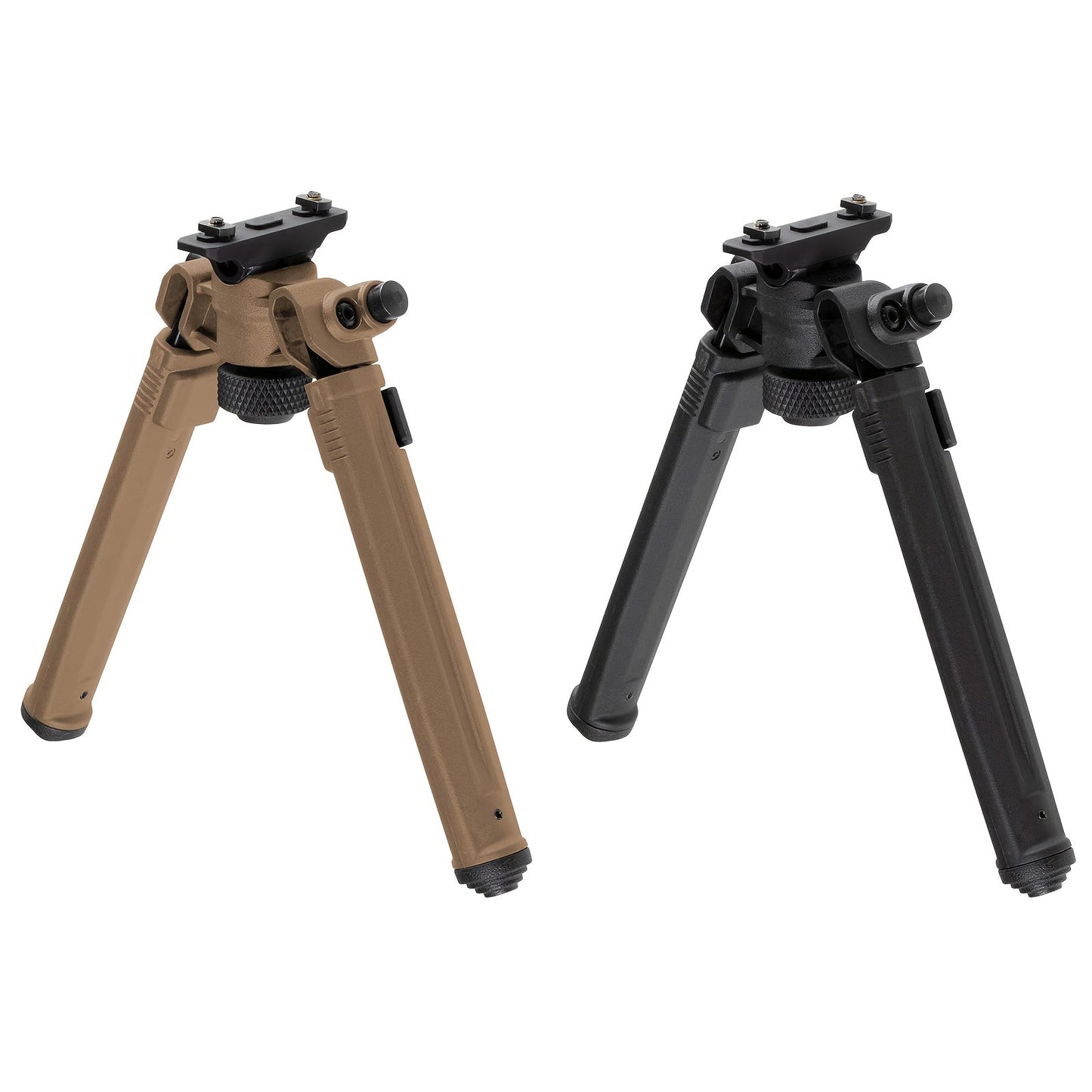 MAG M-LOK Bipod – Lightweight Aluminum Alloy Foldable Bipod for Hunting & Shooting, Quick-Release Folding, Non-Slip Rubber Feet, Black & Flat Dark Earth, Compatible with M4 AR15 M-LOK Handguards