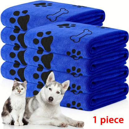 Large Pet Bath Towel for Dogs & Cats, 40x24 Inch Super Absorbent Quick Dry Microfiber Dog Towel, Soft Drying Blanket for Bathing, Grooming & Beach – Pet Supplies Gift