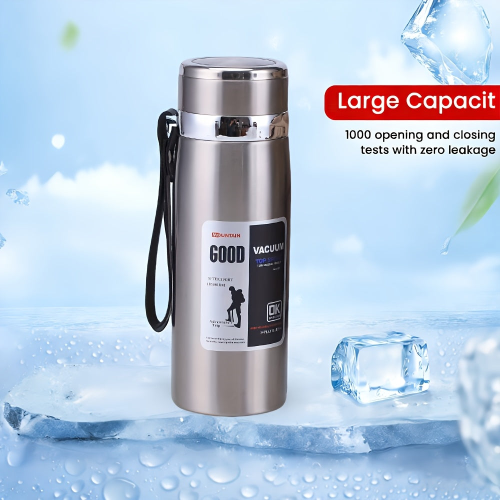 Insulated Water Bottle 33.81oz Large Capacity, 316 Stainless Steel Double-Wall Vacuum Flask with Leak-Proof Lid for Camping, Travel, Gym & Everyday Hydration