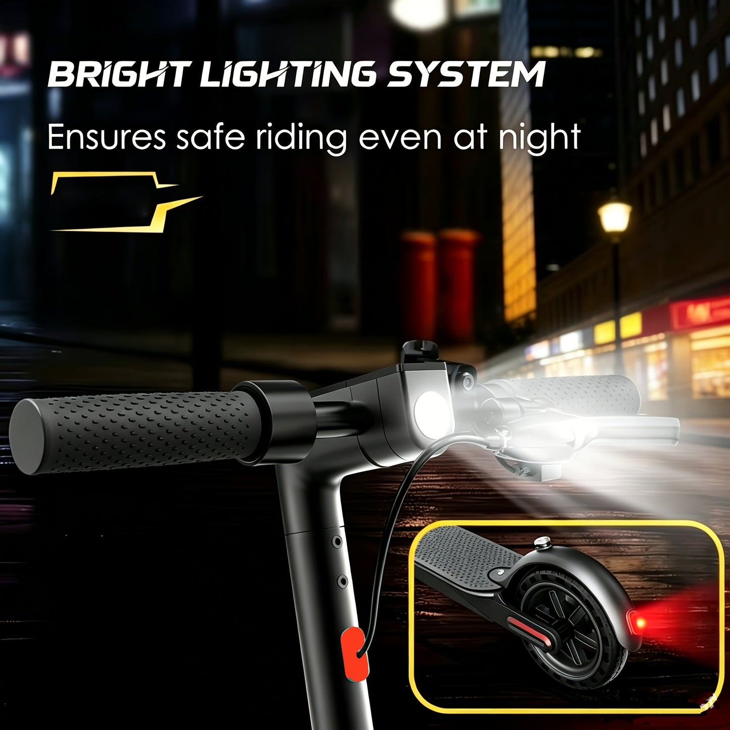 Foldable Electric Scooter for Adults 350W Motor 21-Mile Range App-Enabled 8.5 Inch Tires 3-Speed Modes LED Display Rear Brake Portable Urban Commuter E-Scooter Black