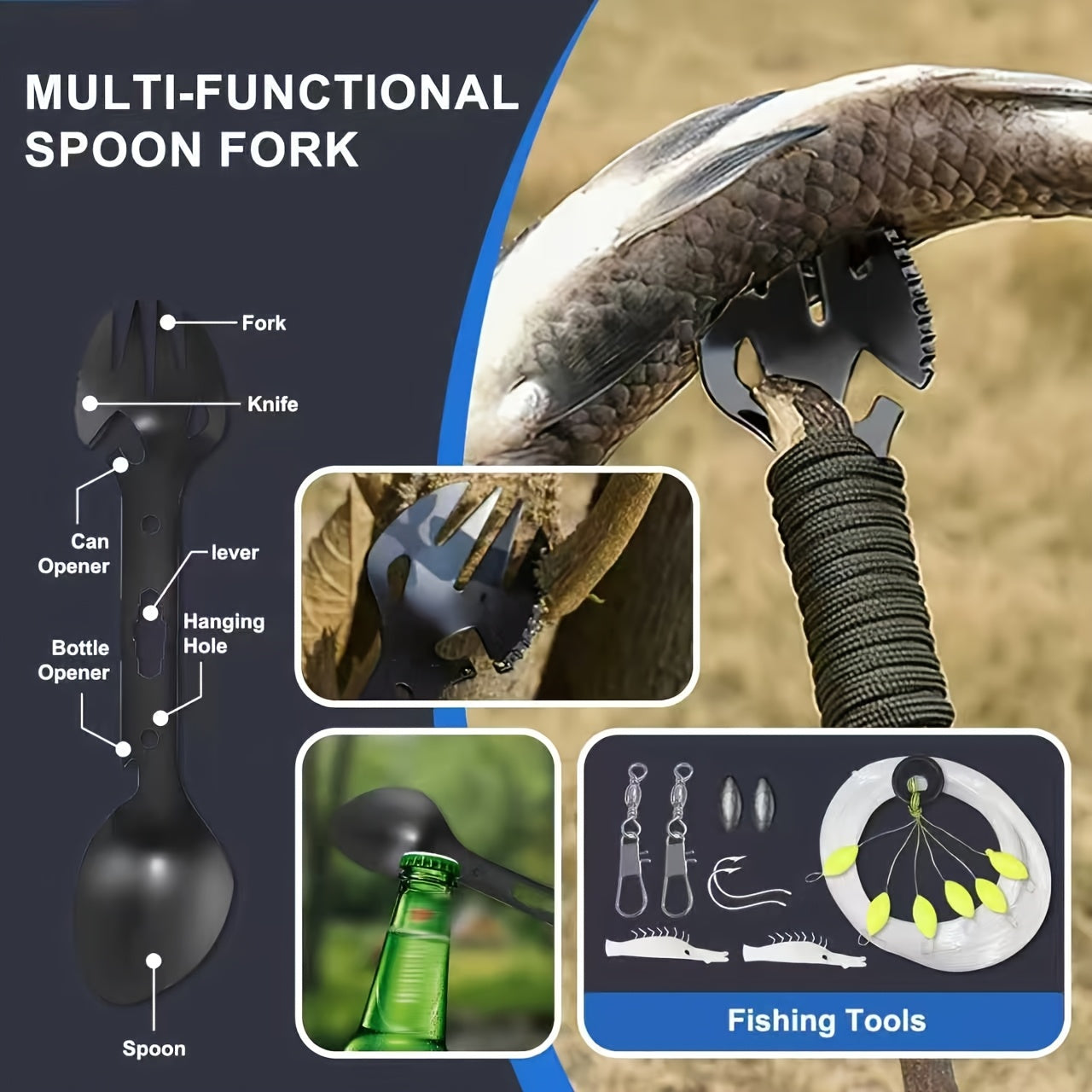 Survival Kit for Men 12 to 115 Piece Emergency Gear Set Flint Fire Starter Multi-Tool – Camping Hiking Hunting Fishing Outdoor Gift for Dad Husband Boyfriend
