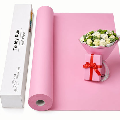Kraft Paper Roll 80 GSM Heavy Duty for Gift Wrapping, Packing, Moving, Shipping, Wall Art, Crafts, Bulletin Board, Floor Cover & Table Runner — Multiple Sizes & Colors