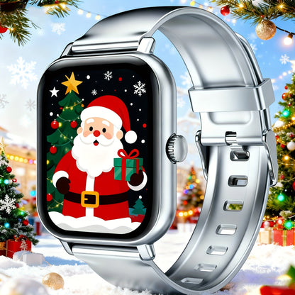 Large Screen Smart Watch HD Voice Call Fitness Tracker Unisex Compatible iPhone Android Multiple Sports Modes Heart Rate Monitor Message Reminder Outdoor Sports Daily Wear Holiday Gift