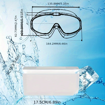 Anti-Fog Swim Goggles 2-Pack with Earplugs, Nose Clip & Waterproof Bag – UV Protection Swimming Goggles for Men, Women & Teens, Outdoor Pool & Water Sports Accessories Kit