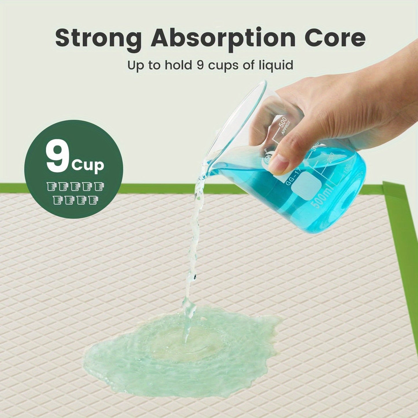 Jumbo Dog Pee Pads for Large Breeds 50 or 100 Pack – 6-Layer Super Absorbent Heavy-Duty Leakproof Puppy Training Pads, Quick-Dry Odor Control, Housebreaking Pads for Senior Dogs & Potty Training