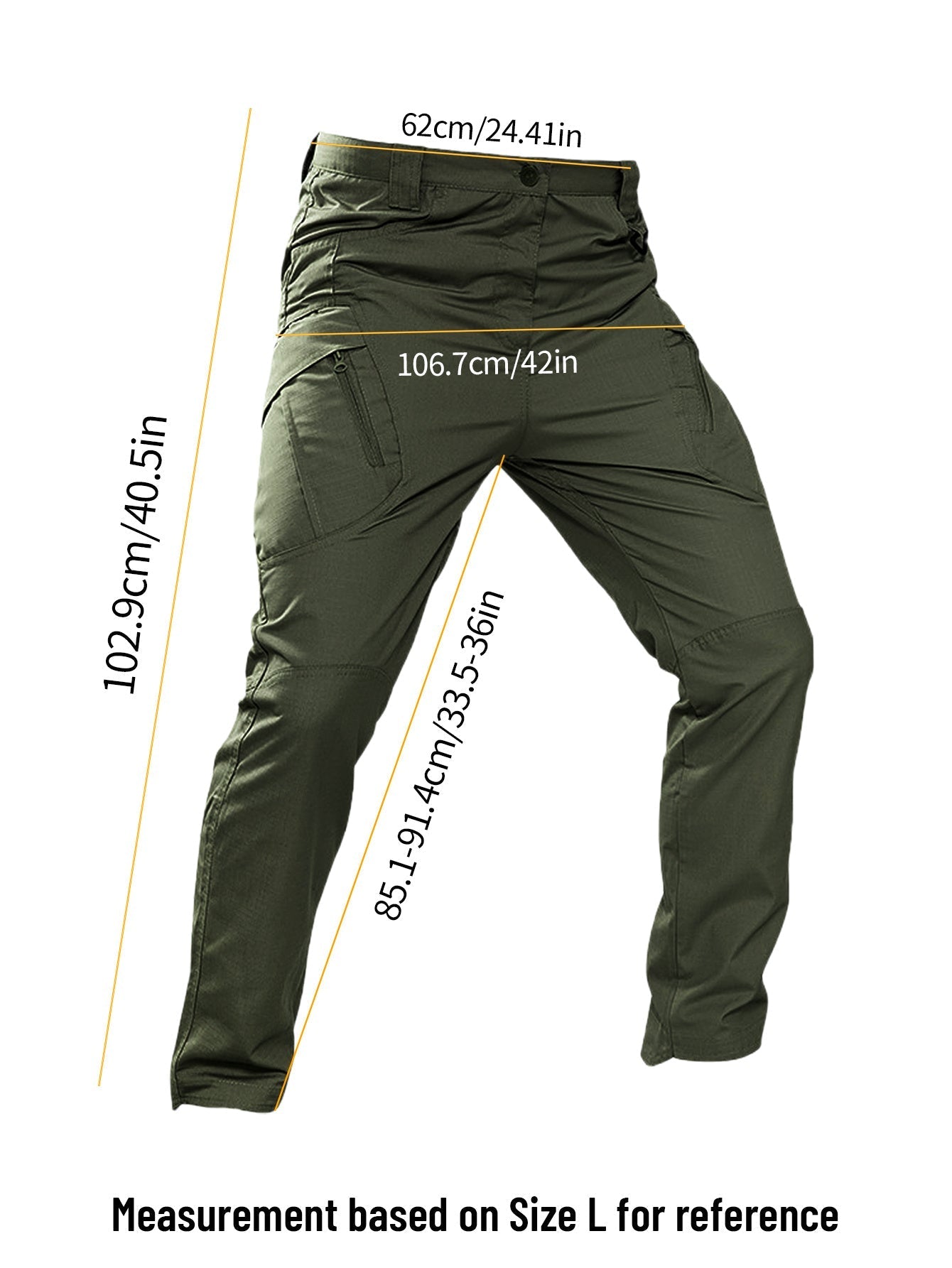 IX9 Men's Tactical Cargo Pants Slim Fit – Quick-Dry Breathable Tear-Resistant Multi-Pocket 3D Cut Outdoor Work Pants for Hiking Camping Climbing Fishing S-XXXL