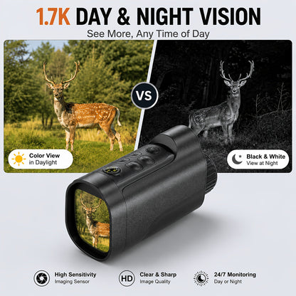Night Vision Goggles 2K Ultra HD – IR Night Vision Binoculars with IPS Screen, Rechargeable Battery, 10X Zoom, 2600ft Range, for Hunting Camping Security Surveillance, Gift for Men