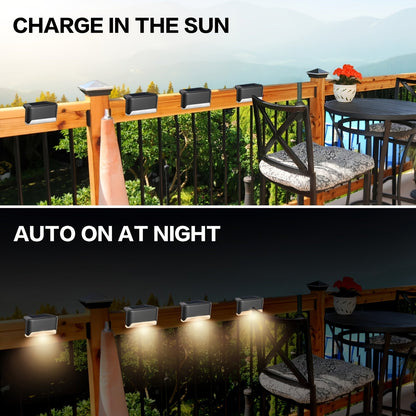 Solar Deck Lights Outdoor Waterproof LED Step Stair Fence Lights 8 16 32 Pack Auto Dusk to Dawn 800mAh Warm White Solar Powered Pathway Patio Garden Driveway Yard Wall Lighting