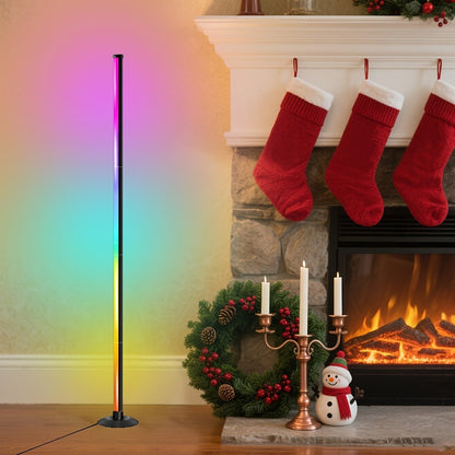 Smart RGBICB LED Floor Lamp with App and Remote Control Mood Atmosphere Lighting Color Changing Corner Lamp for Living Room Bedroom Gaming Office Home Decor Birthday Christmas Gift