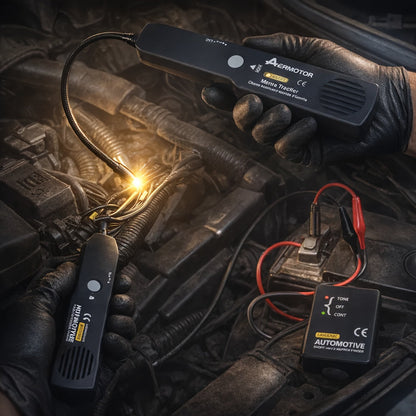 EM415PRO Automotive Wire Tracker Kit 6-42V DC Circuit Tester – Fast Locate Broken Wires & Short Circuits with Non-Contact Induction Probe – Essential Car Electrical Diagnostic Tool for Vehicle Repair
