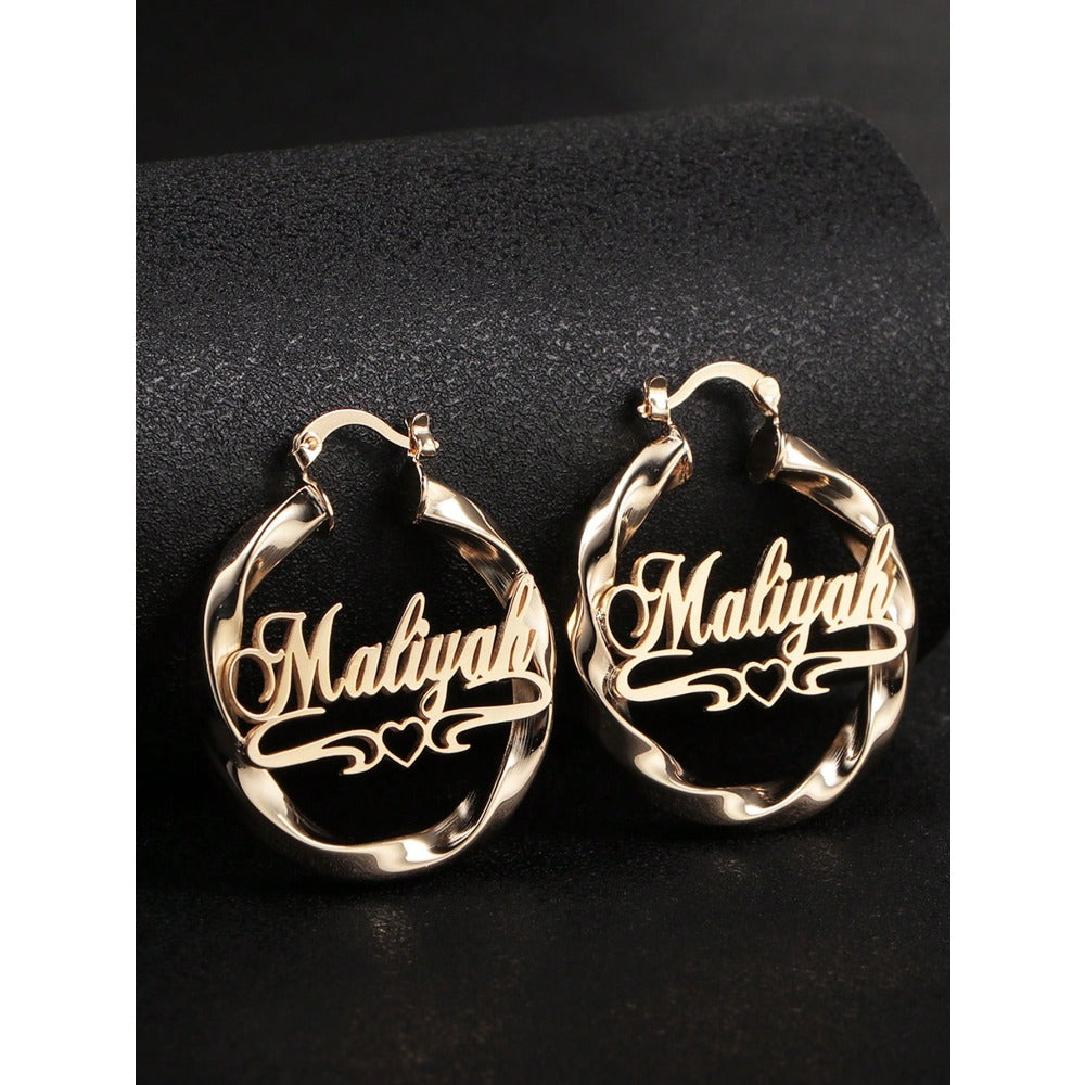 Twisted Heart Drop Earrings for Women – Gold & Silver Stainless Steel Dangle Studs, Romantic Elegant Jewelry for Daily Wear, Mother's Day, Valentine's Day, Birthday, Anniversary & Christmas Gift
