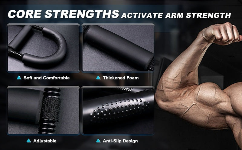 Forearm Wrist Strengthener Exerciser with Adjustable Tension – Hand Grip Strength Trainer for Men & Women, Arm Developer Home Gym Workout Equipment for Beginners & Pros, 1 or 2 Pack