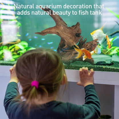 Natural Sinking Driftwood for Aquarium Decor – 3pcs Large Real Wood Fish Tank Decoration for Freshwater, Reptile & Terrarium, Fish-Safe Purple Teak Driftwood Set