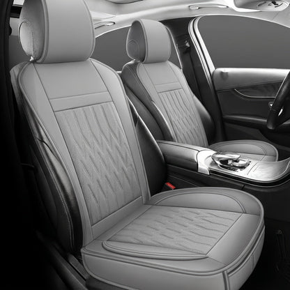 Universal Front Car Seat Covers 2-Pack Full Surround High-Back Bucket Seat Protector Anti-Slip Easy Install for Cars SUVs Trucks - Multiple Colors & Styles