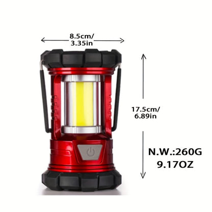 2 Pack Rechargeable Camping Lantern 1500LM LED with Phone Charger, 3 Light Modes, Portable Hurricane Emergency Lantern for Camping, Hiking, Power Outage, Outdoor Survival