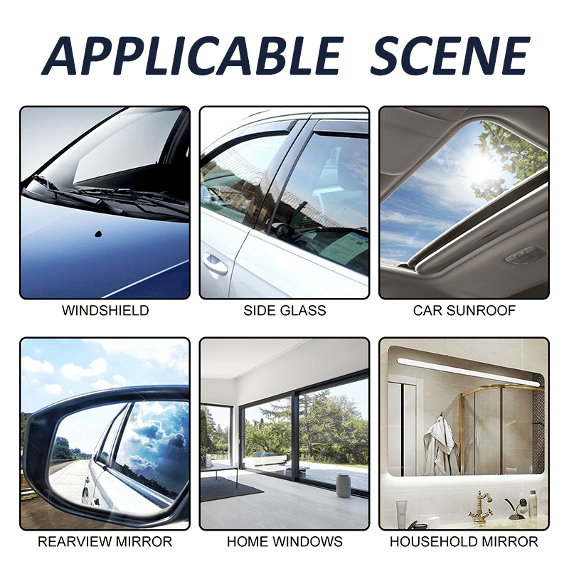 Long-Lasting Anti-Fog Spray with Towel – Car Windshield & Window Defogging Agent, Improves Clarity of Glass, Mirrors & Helmets, 6.76oz