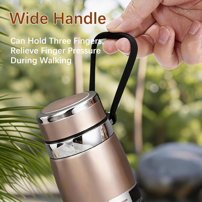 Insulated Water Bottle 33.81oz Large Capacity, 316 Stainless Steel Double-Wall Vacuum Flask with Leak-Proof Lid for Camping, Travel, Gym & Everyday Hydration