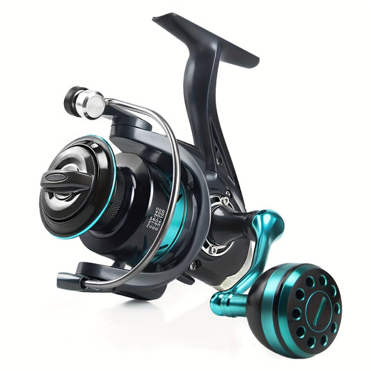 Spinning Fishing Reel DK1000-7000 – All-Metal Spherical Grip 5.2:1 Gear Ratio Large Brake Knob High Capacity Spool for Freshwater Saltwater Bass Carp Fishing