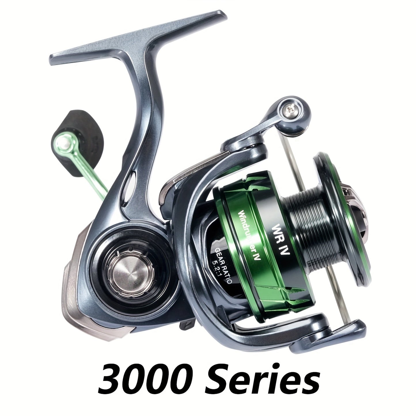SeaKnight WR Series Spinning Fishing Reel – 9+1BB, 5.2:1 Gear Ratio, 13kg/28lbs Max Drag, 3 Carbon Plate Brake, Aluminum & Stainless Steel, Freshwater Saltwater Reel