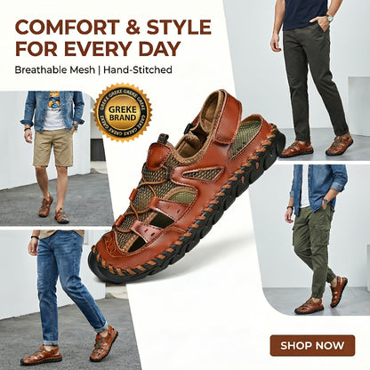 Men's Closed Toe Water Sandals - Non-Slip Quick-Drying Sports Sandals for Beach, Walking and Outdoor Activities, Breathable Soft Sole, Available in 4 Colors, Sizes US 5 to 12.5