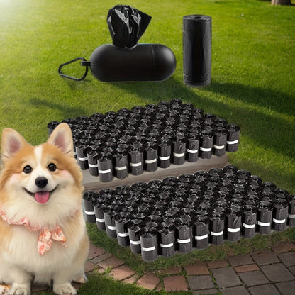 Dog Poop Bags with Dispenser 900 Count (60 Rolls) – Thick Leak-Proof Pet Waste Bags with D-Ring Clip for Leash & Keys, Easy-Tear Rolls for Dog Walking & Outdoor Use