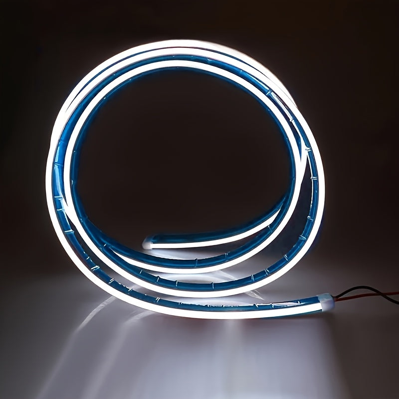 70 Inch LED Engine Bay Light Strip White High Brightness 2000-3000 Lumens Auto Welcome Mode Steering Effect 12V Hardwire for Cars SUVs - Under Hood Ambient Lighting
