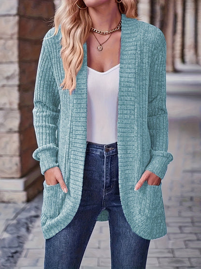 Women's Loose Casual Long Sleeve Blouse Solid Color Pocket Thread Splicing Relaxed Fit Top 10 Colors S-XXL Everyday Wear