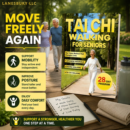 Tai Chi Walking for Seniors - Effortless Weight Loss & Gentle Care with the 28-Day Triple Method, Japanese Intervals & Qigong Walking, Low-Impact Fitness Guide for Older Adults