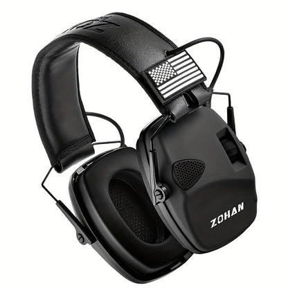 Electronic Shooting Ear Protection Earmuffs NRR 23dB – Noise Cancelling Hearing Protection with Sound Amplification, Adjustable Headband, ANSI Certified for Shooting, Hunting, Mowing & Industrial Use