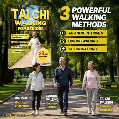 Tai Chi Walking for Seniors - Effortless Weight Loss & Gentle Care with the 28-Day Triple Method, Japanese Intervals & Qigong Walking, Low-Impact Fitness Guide for Older Adults