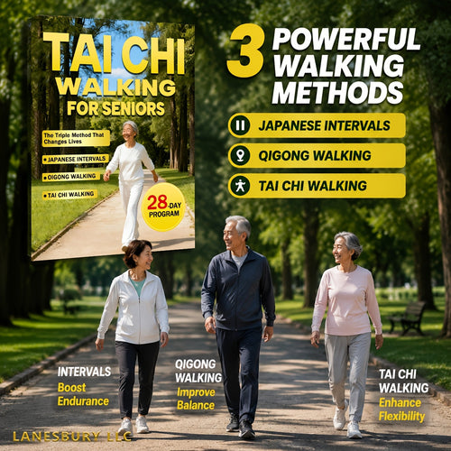 Tai Chi Walking for Seniors - Effortless Weight Loss & Gentle Care with the 28-Day Triple Method, Japanese Intervals & Qigong Walking, Low-Impact Fitness Guide for Older Adults