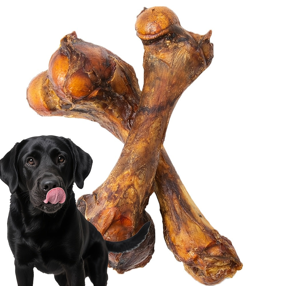 Long-Lasting Beef Bone Dog Chews Large Beef Flavor Chew Bones for Medium and Large Dogs Natural Daily Reward Treats for Indoor and Outdoor Snack Time Pet Dental Chews