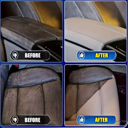 Car Interior Renovator & Restorer 100ml – Multi-Purpose Cleaner for Plastic, Fabric, Seats & Dashboard, Long-Lasting Protection with Applicator Sponge