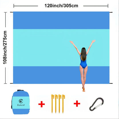 Sandproof Beach Blanket Oversized Up to 108x120 Inches – Quick Dry Lightweight Sand Free Mat for Beach Camping Picnic Travel, 8 Styles, Fits 2-10 Adults