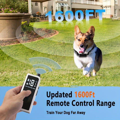 Dog Training Collar with Remote – Rechargeable E-Collar with Shock Vibration Buzz Modes, 2.4G Wireless Remote, USB Charging, Safe & Effective Pet Trainer for Small Medium Large Dogs, 1pc & 2pc