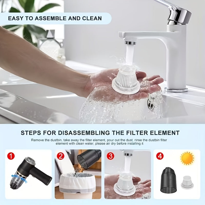 9000PA Cordless Car Vacuum Cleaner – Rechargeable Portable Handheld Vacuum for Car Interior, Pet Hair & Crumbs, Ultra-Lightweight for Home & Auto Daily Use