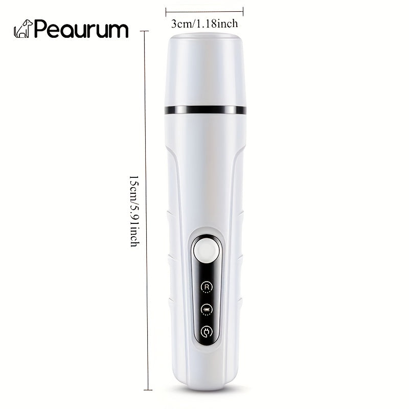 Rechargeable Pet Nail Grinder Low Noise Low Vibration for Dogs and Cats – USB Charge LED Display Safe Grooming Tool