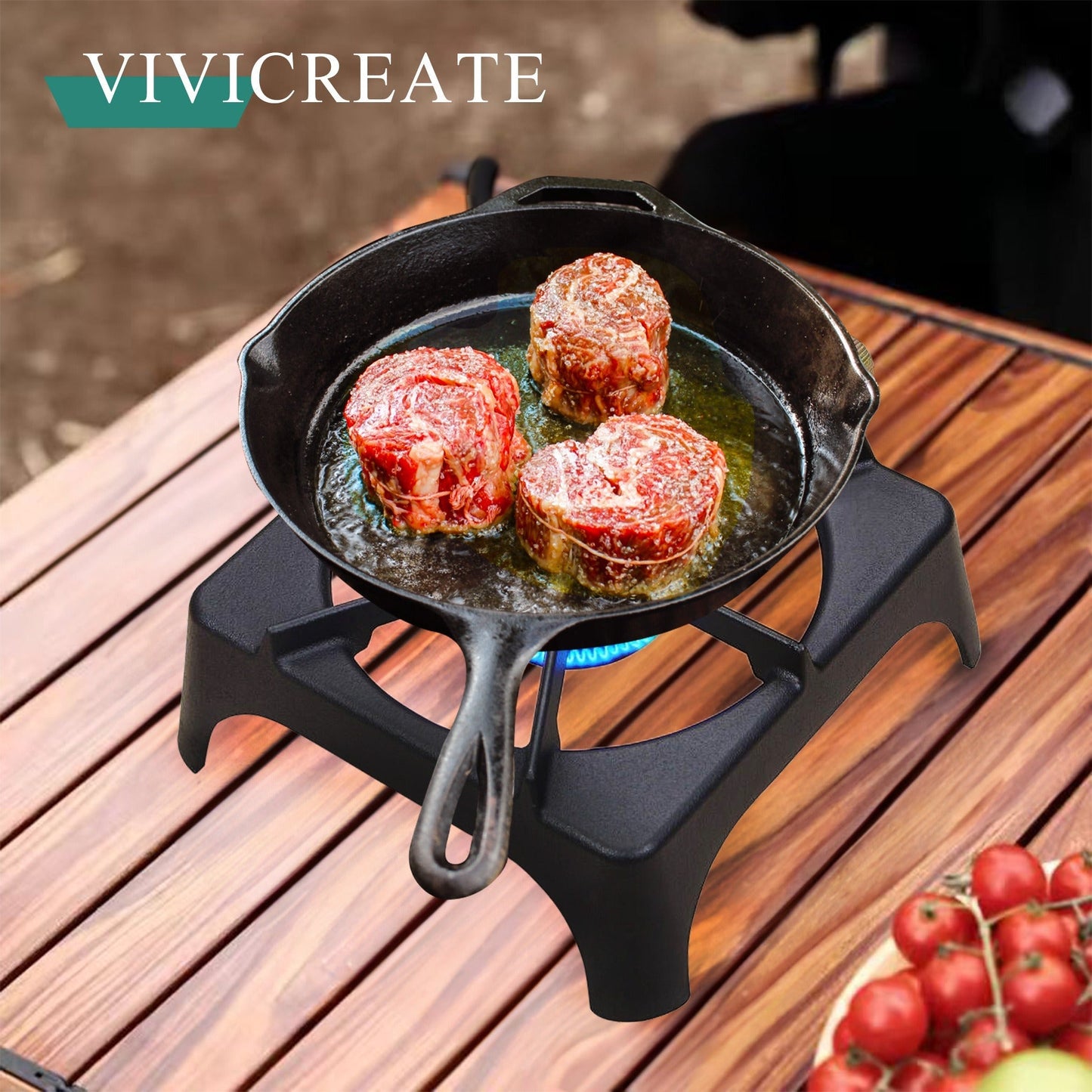 Portable Propane Camp Stove 1 or 2 Burner - Outdoor Gas Cooker with CSA Certified Regulator & Hose for Camping, BBQ, Home Brewing, Turkey Fry & Patio Cooking
