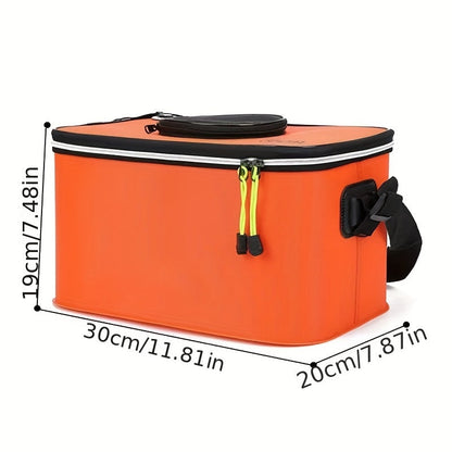 Collapsible Fish Bucket – Portable EVA Live Fish Holder & Bait Bucket for Fishing, Foldable Fish Safety Container for Outdoor Camping, Freshwater & Saltwater Fishing