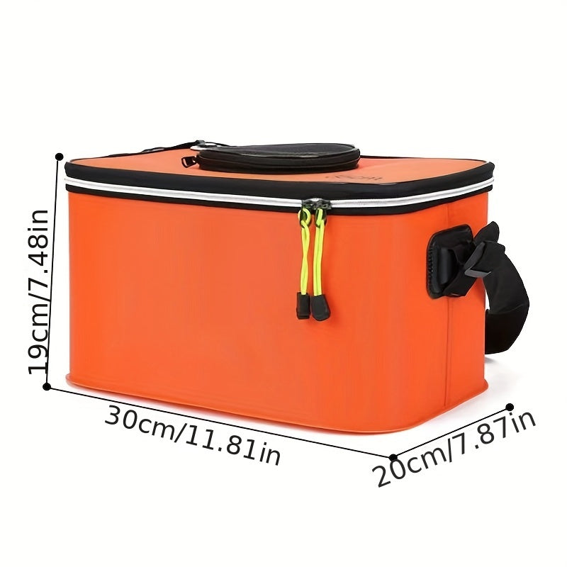 Collapsible Fish Bucket – Portable EVA Live Fish Holder & Bait Bucket for Fishing, Foldable Fish Safety Container for Outdoor Camping, Freshwater & Saltwater Fishing