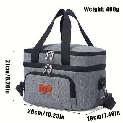 Insulated Lunch Bag Oxford Cloth – Portable Thermal Food Bag for Work, School & Picnic – Multi-Purpose Lunch Box Bag for Snacks, Takeaway & Meal Prep – Leakproof & Reusable, 4 Colors