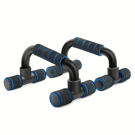 Ergonomic Push-Up Bars Non-Slip 300 Lbs Textured Foam Grips Portable Strength Training Push Up Stands for Home Gym Workout Wrist Support Easy Assembly Fitness Gift Blue Red Green