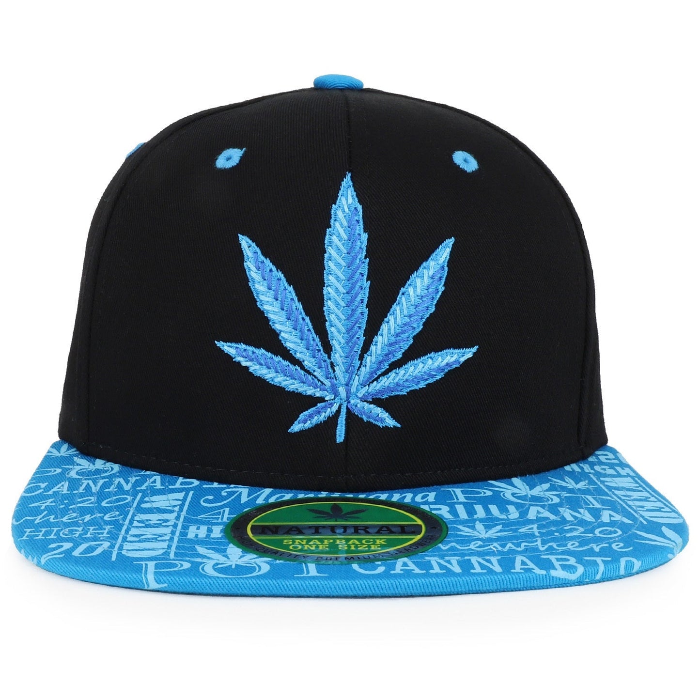 Rasta MJ Leaf 3D Embroidered Flat Bill Snapback Cap – Hip Hop Reggae Hat, Adjustable Snapback, One Size Fits Most, Unisex Streetwear Baseball Cap