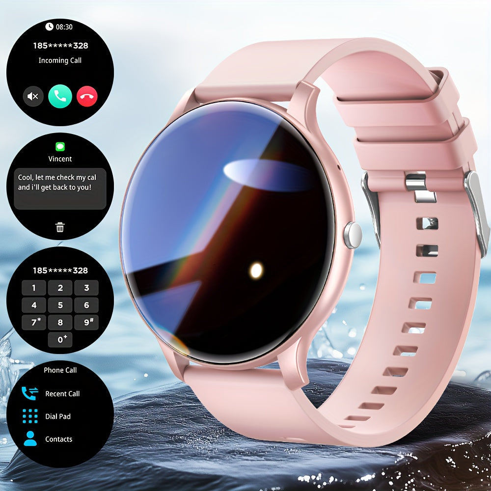 Smart Watch Fitness Tracker with Bluetooth Calling, 1.46" HD Touchscreen, IP68 Waterproof, 100+ Sports Modes & Heart Rate Monitor for Men & Women