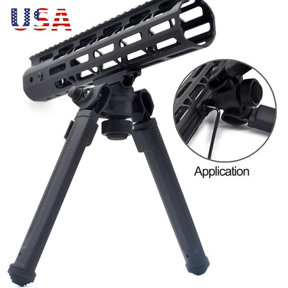 MAG M-LOK Bipod – Lightweight Aluminum Alloy Foldable Bipod for Hunting & Shooting, Quick-Release Folding, Non-Slip Rubber Feet, Black & Flat Dark Earth, Compatible with M4 AR15 M-LOK Handguards