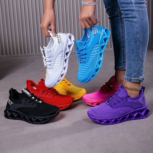 Women's Breathable Running Shoes Stability Pronation Support – Lightweight EVA Sole Fabric Upper All-Season Sneakers, 7 Colors, US Sizes 6–13