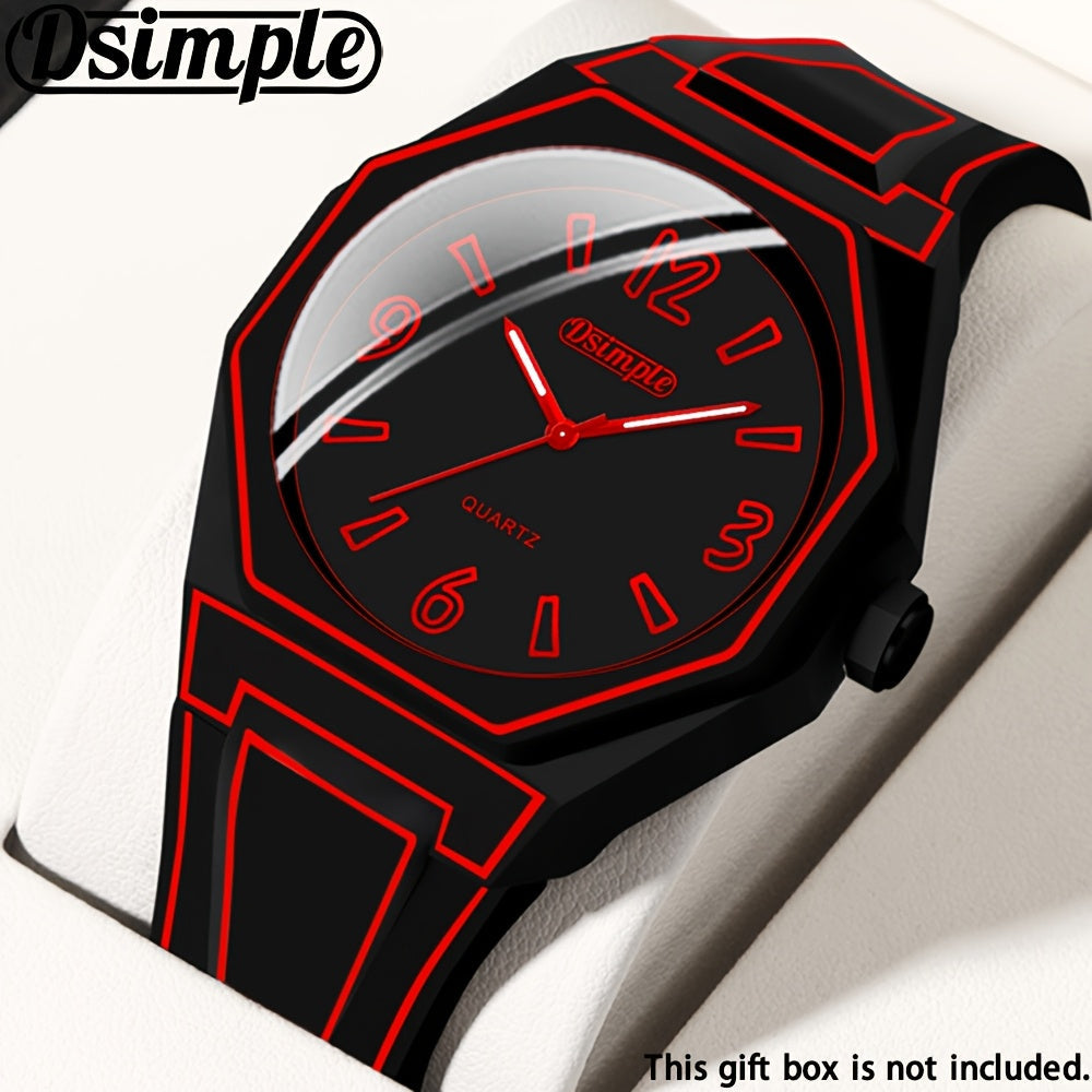 Analog Quartz Wrist Watch for Men Women & Teens – Unisex Round Dial Silicone Strap Fashion Watch in 5 Colors, Lightweight Casual Outdoor Daily Wear, Birthday Back-to-School Gift Idea Red Blue Black White Green